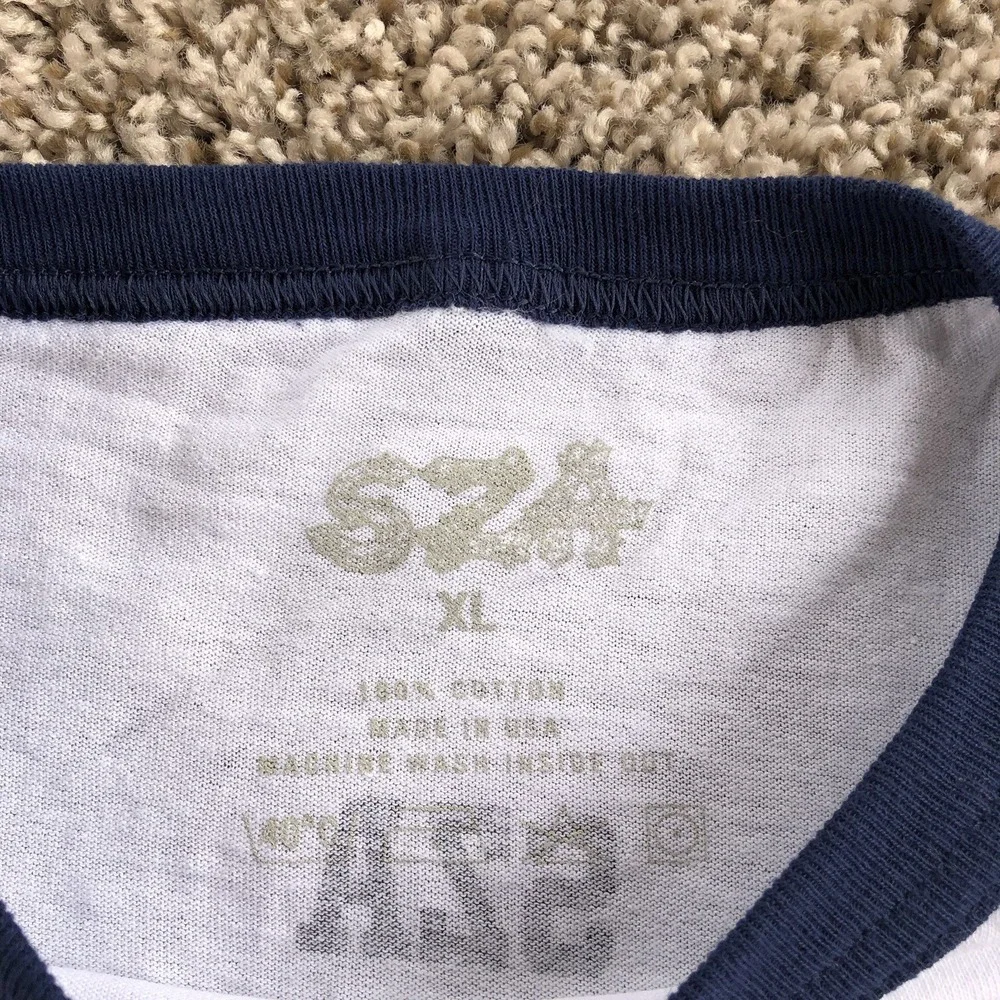 SZA 2025 Tour Merch Beetle Ball Ringer‎ Shirt Adult Size XL White Authentic TDE